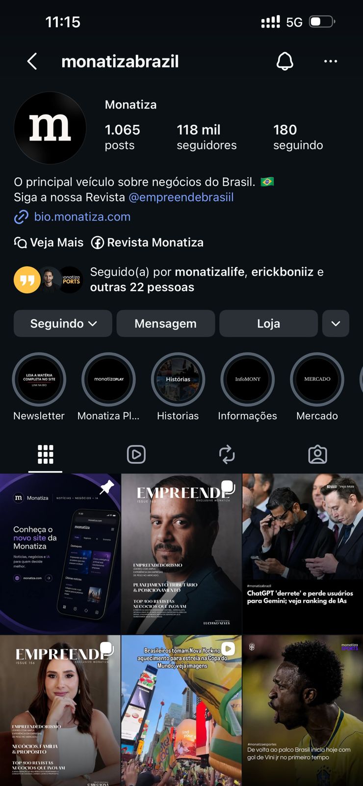Monatiza no Instagram